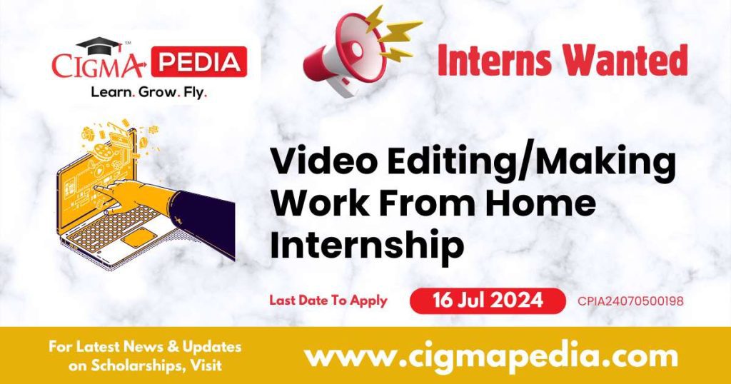 Video Making Work From Home Internship