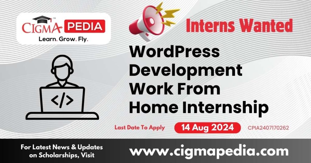 WordPress Development Work From Home Internship by Blackcoffer 2024