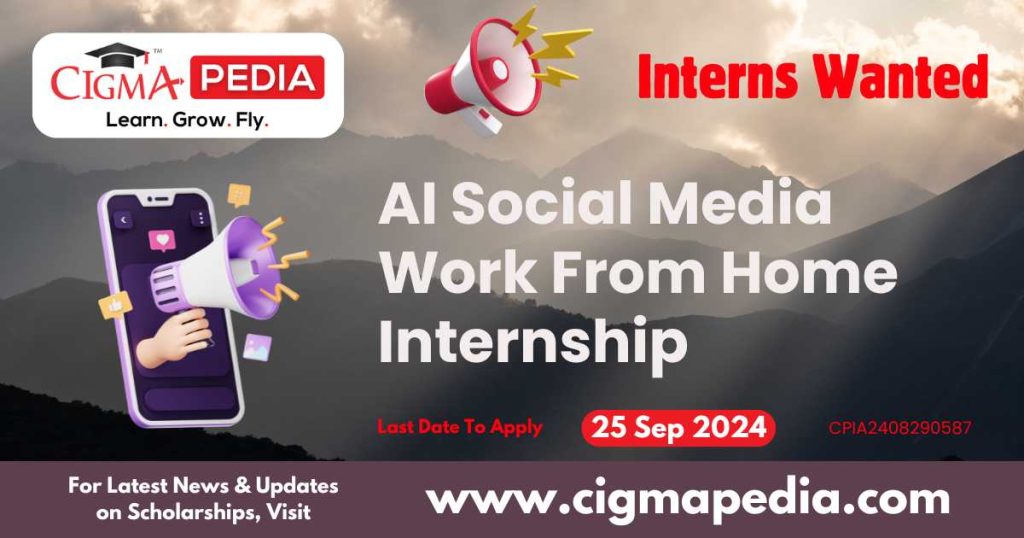 AI Social Media Work From Home Internship