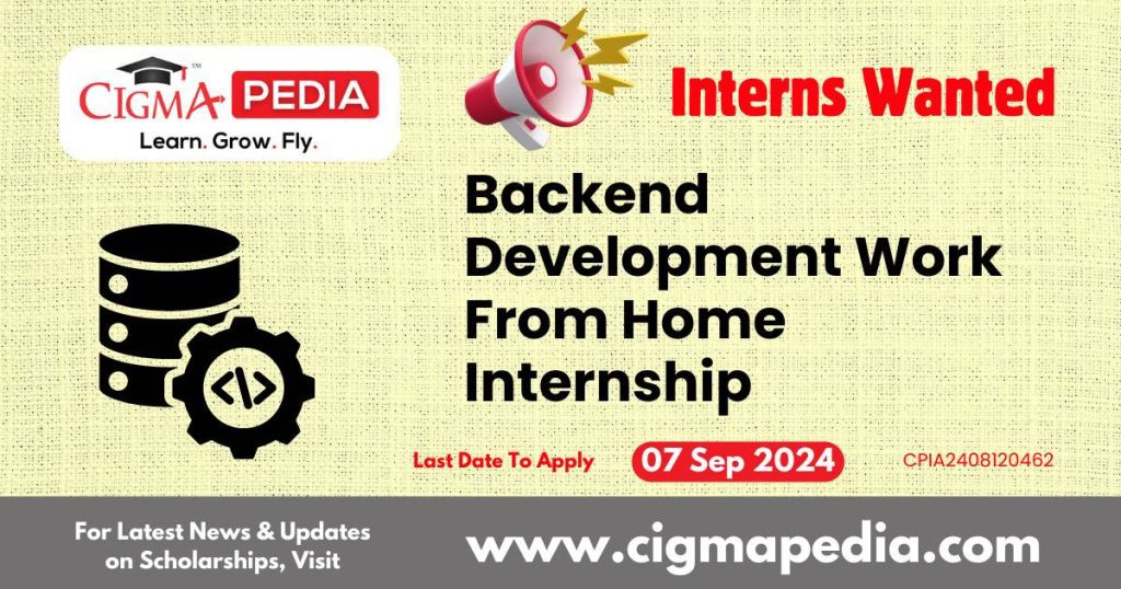 Backend Development Work From Home Internship by Grey Scientific Labs