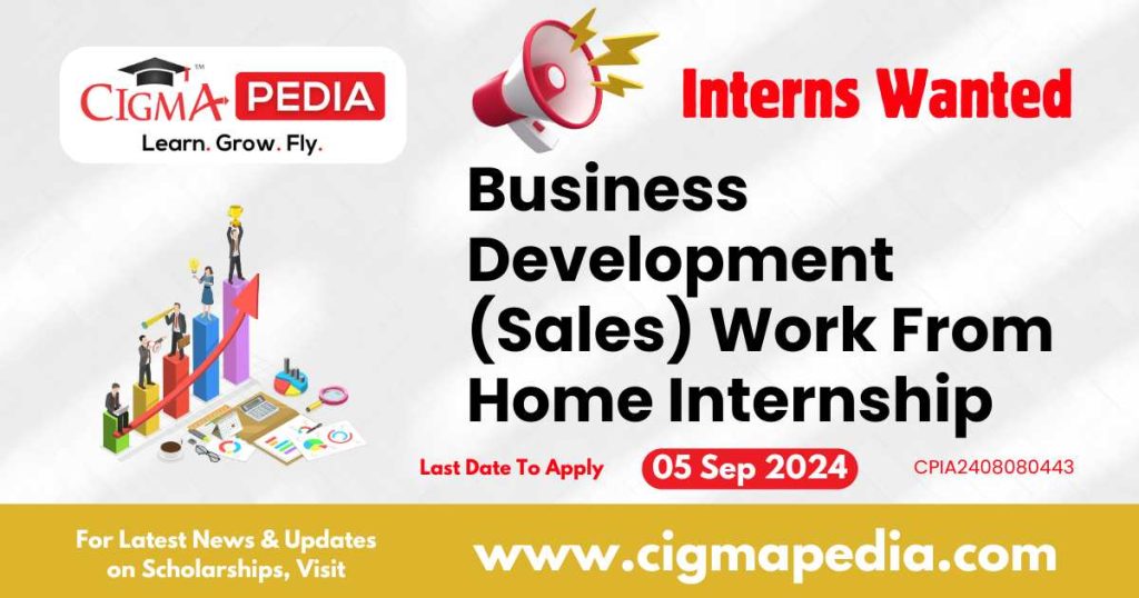 Business Development (Sales) Work From Home Internship by Aadi Foundation