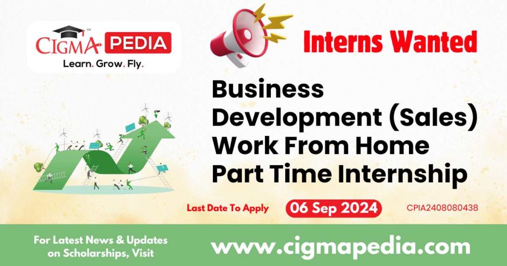 Business Development (Sales) Work From Home Part Time Internship by ShikshaGurus