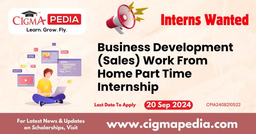 Business Development Work From Home Part Time Internship by ShikshaGurus