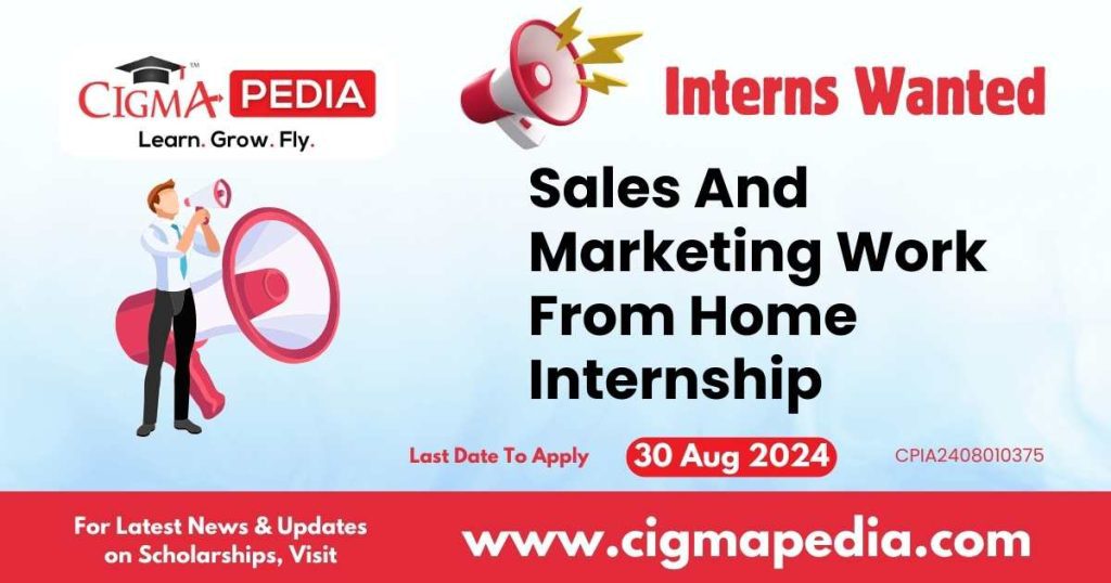 Sales And Marketing Work From Home Internship by Group Futurista