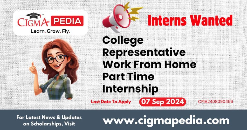 College Representative Work From Home Part Time Internship by Tripple One Solutions 2024