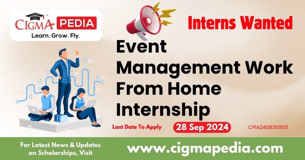 Event Management Work From Home Internship