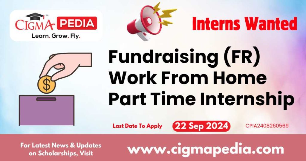 Fundraising (FR) Work From Home Part Time Internship