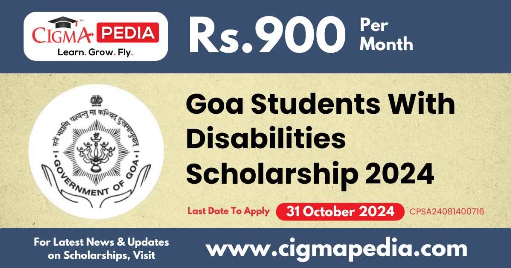 Goa Students With Disabilities Scholarship