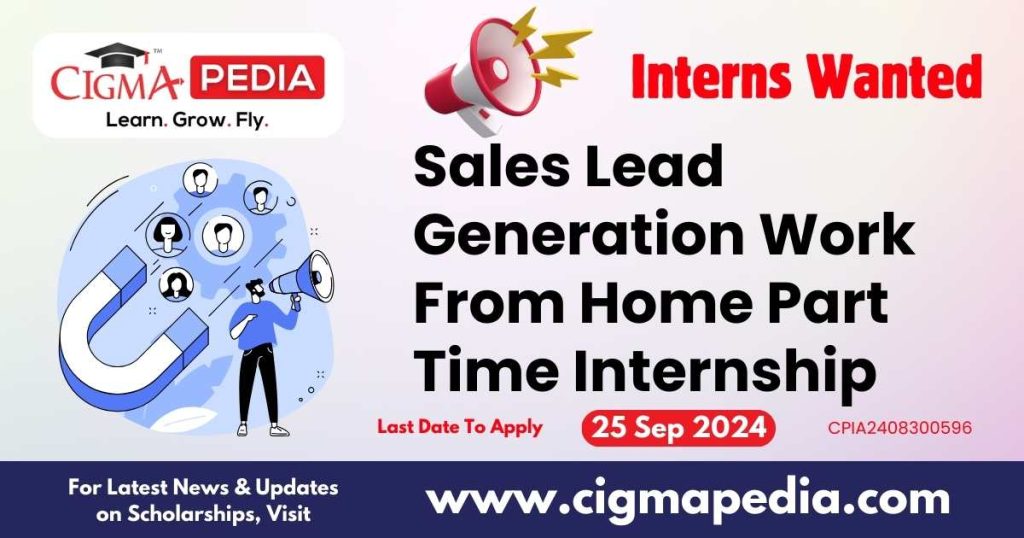 Sales Lead Generation Work From Home Part Time Internship