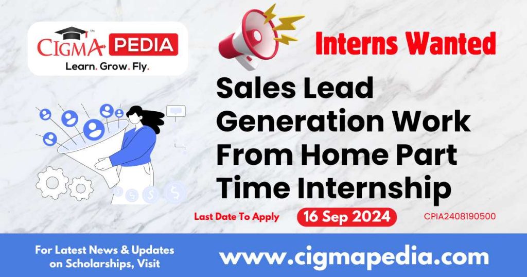 Sales Lead Generation Work From Home Part Time Internship by Triluxo Technologies Private Limited