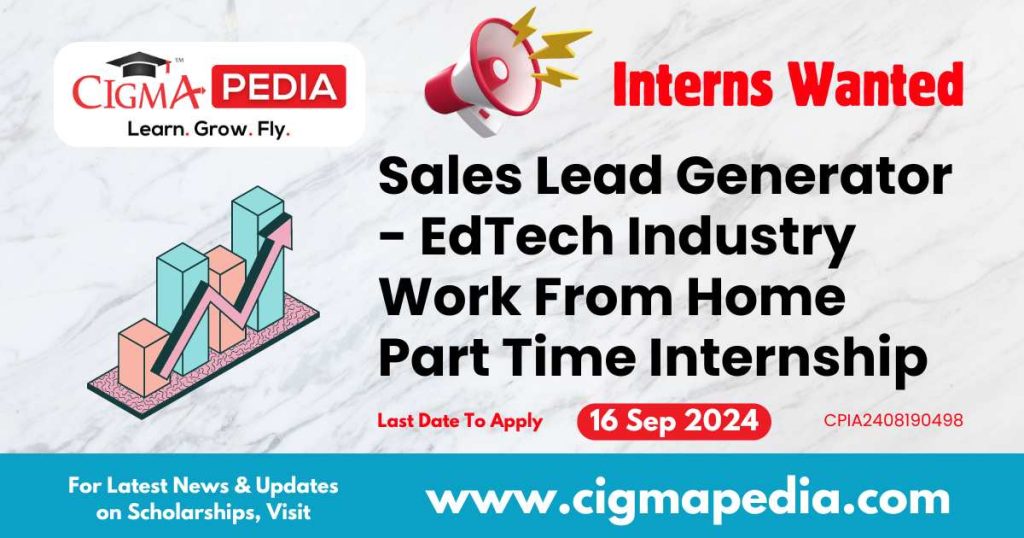 Sales Lead Generator - EdTech Industry Work From Home Part Time Internship by Triluxo Technologies Private Limited