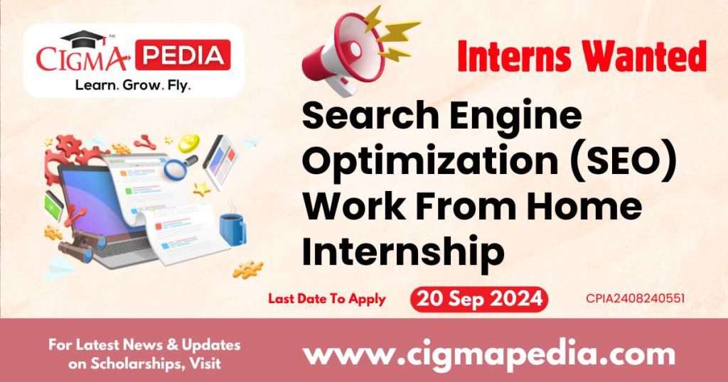 Search Engine Optimization (SEO) Work From Home Internship