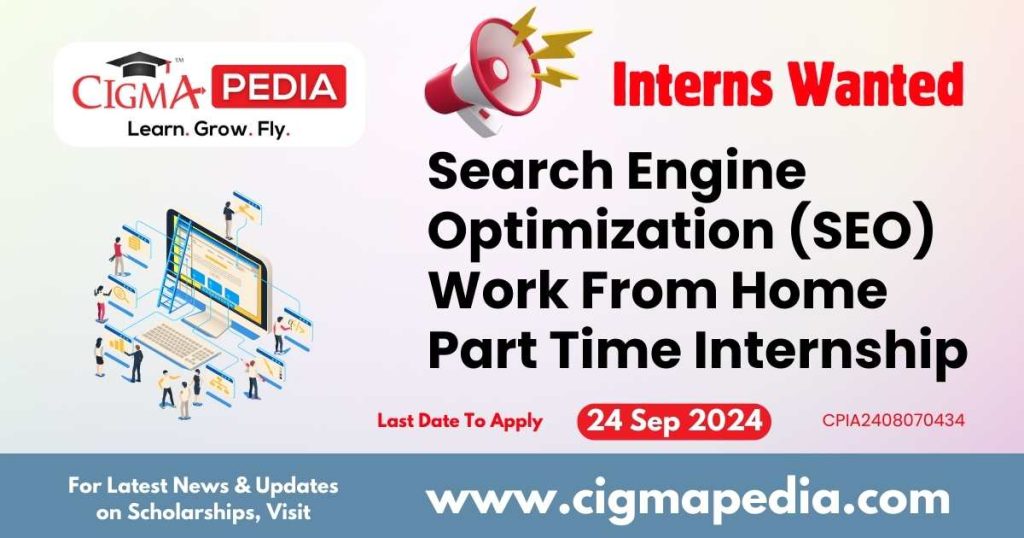 Search Engine Optimization (SEO) Work From Home Part Time Internship by BookmyPackers