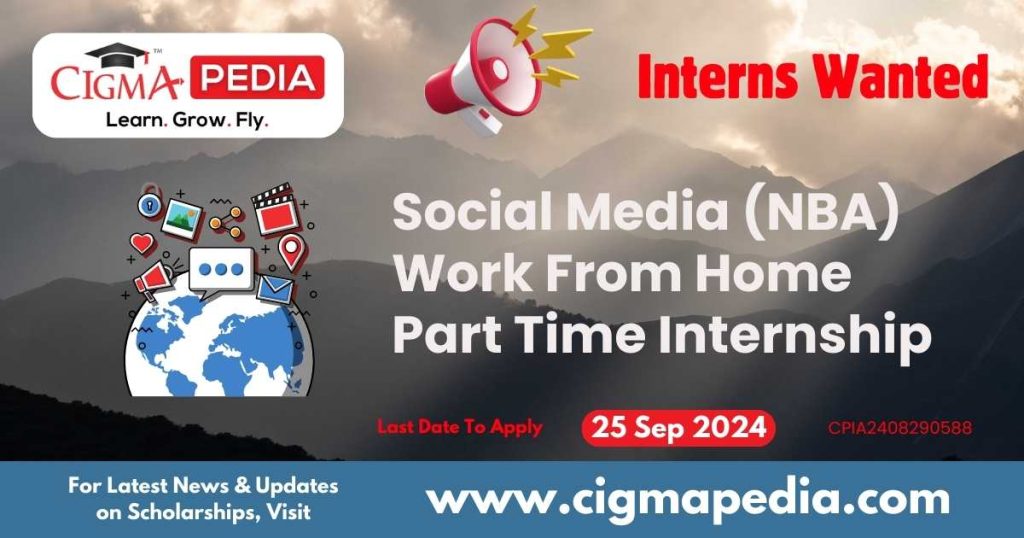 Social Media (NBA) Work From Home Part Time Internship