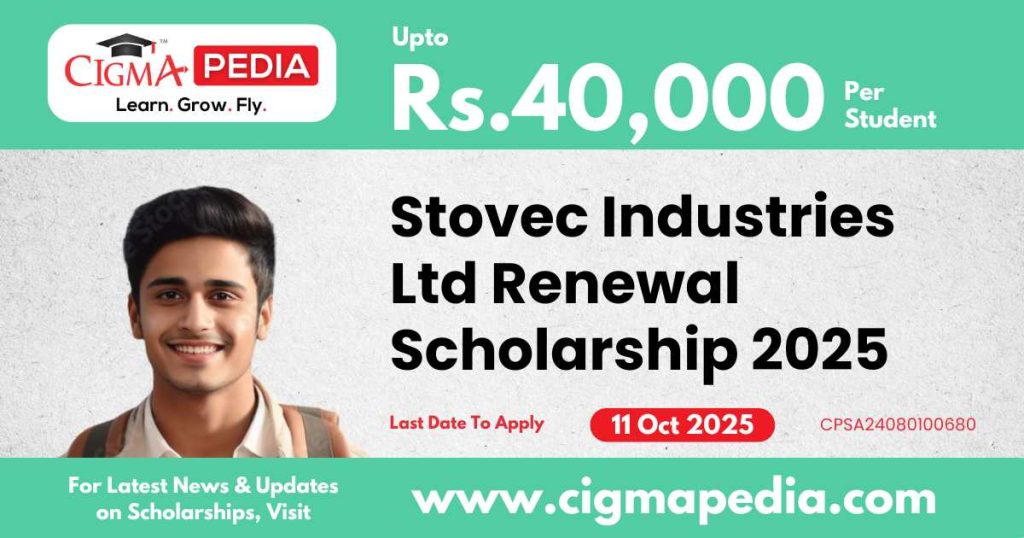 Stovec Industries Ltd Renewal Scholarship