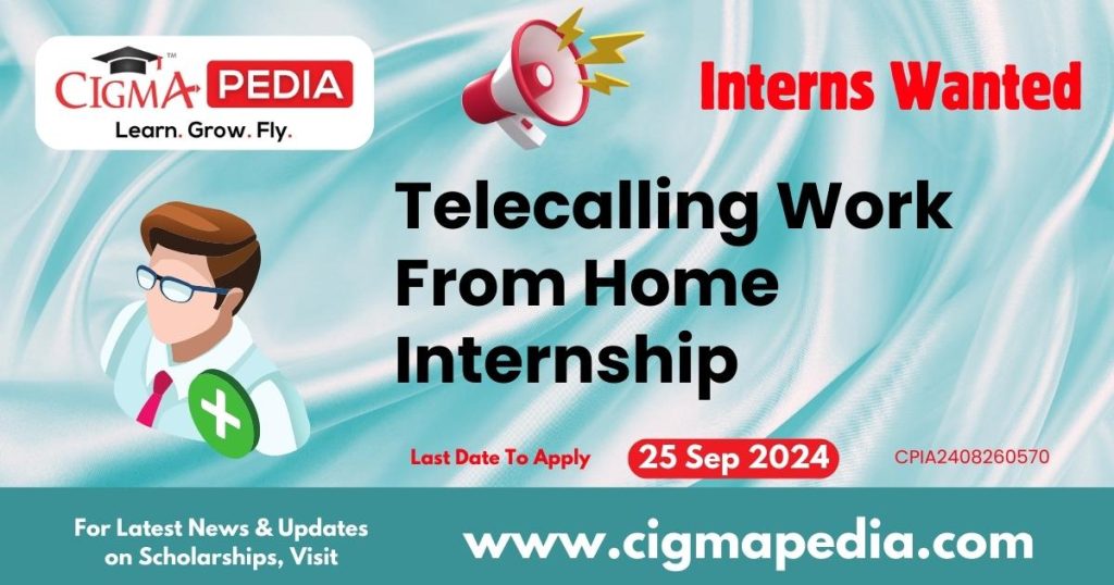 Telecalling Work From Home Internship by Arcatron Mobility Private Limited