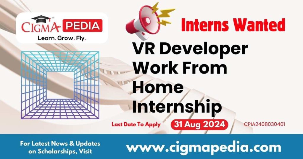 VR Developer Work From Home Internship by IDZ Digital Private Limited