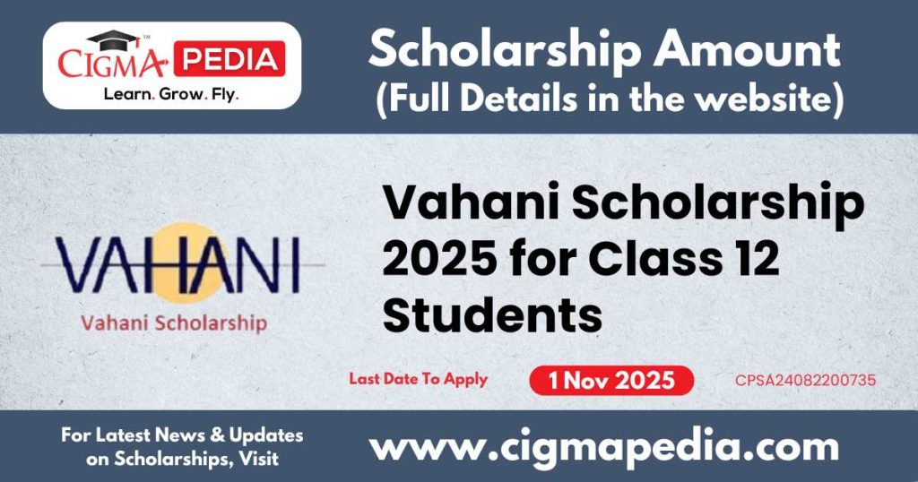 Vahani Scholarship