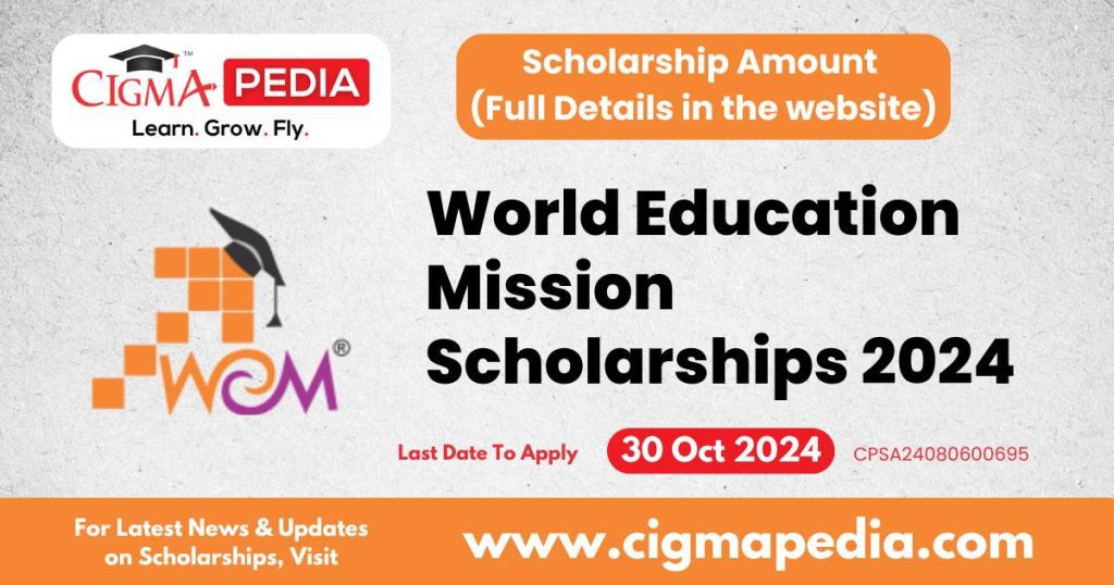 World Education Mission Scholarships 2024