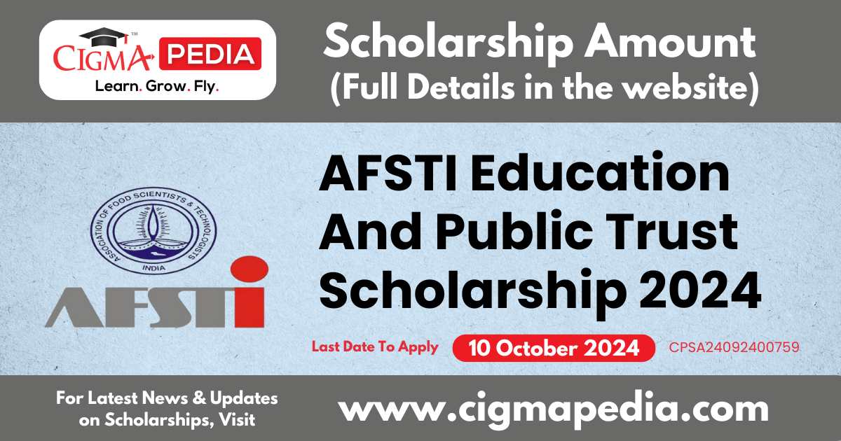 AFSTI Education And Public Trust Scholarship