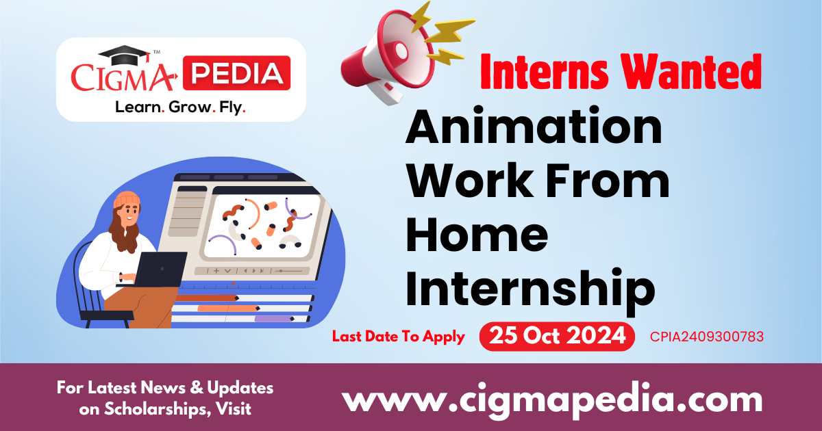 Animation Work From Home Internship