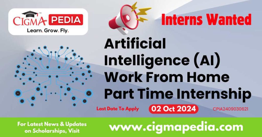 Artificial Intelligence (AI) Work From Home Part Time Internship