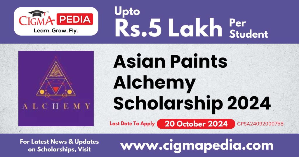 Asian Paints Alchemy Scholarship