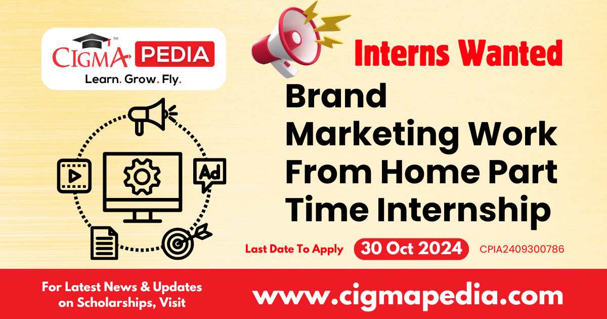 Brand Marketing Work From Home Part Time Internship