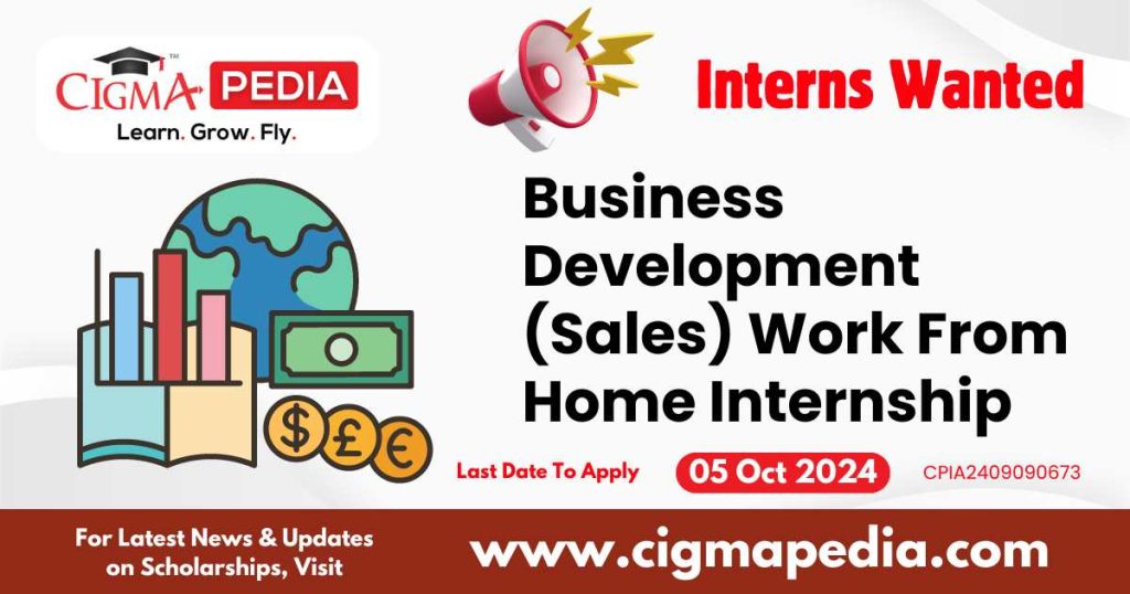 Business Development (Sales) Work From Home Internship