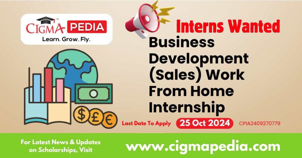 Business Development (Sales) Work From Home Internship