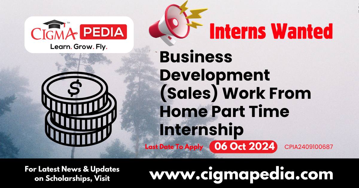 Business Development (Sales) Work From Home Part Time Internship by KISIK HOSPITALITY PRIVATE LIMITED