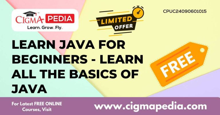 Learn Java for Beginners - Learn all the Basics of Java (Free Udemy ...