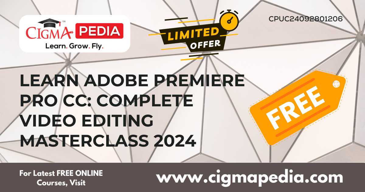 Learn Adobe Premiere Pro CC: Complete Video Editing Masterclass 2024 ...