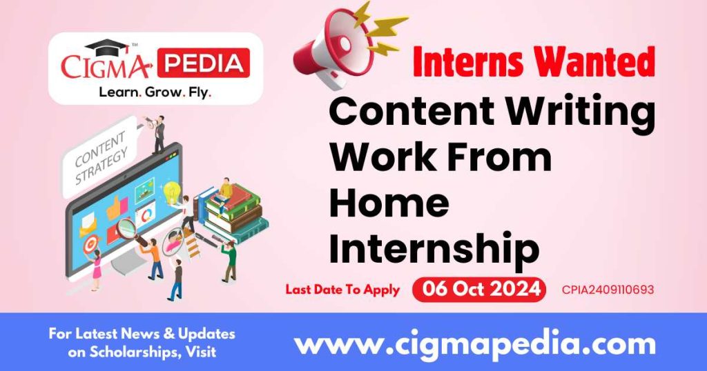 Content Writing Work From Home Internship