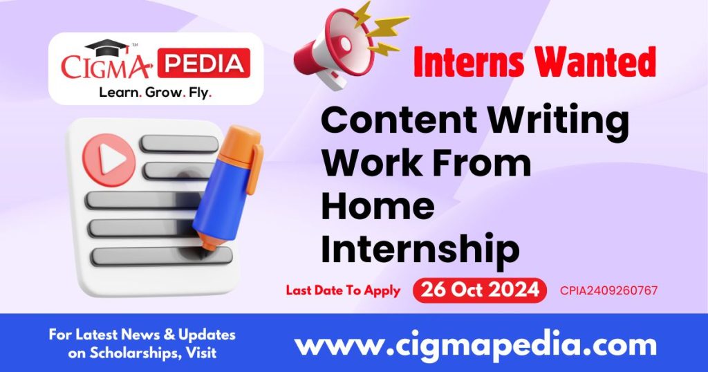 Content Writing Work From Home Internship by HyperProspect