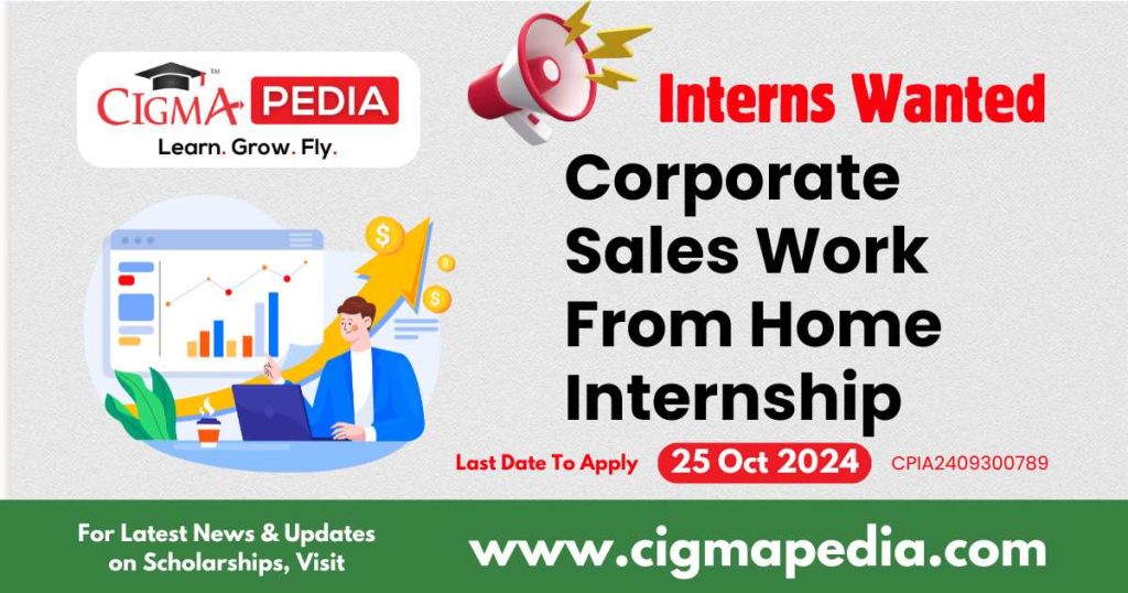 Corporate Sales Work From Home Internship