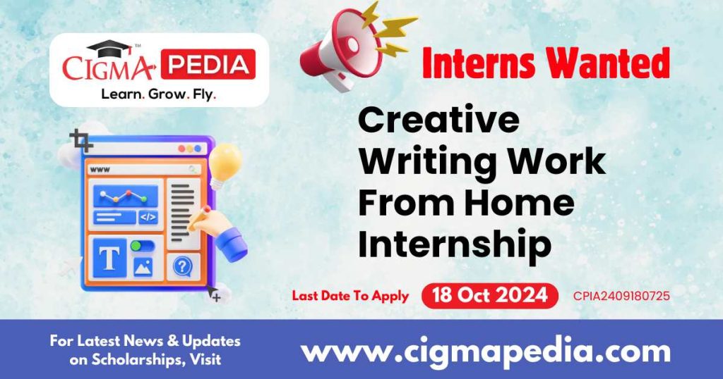 Creative Writing Work From Home Internship