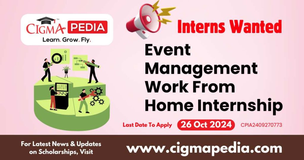 Event Management Work From Home Internship