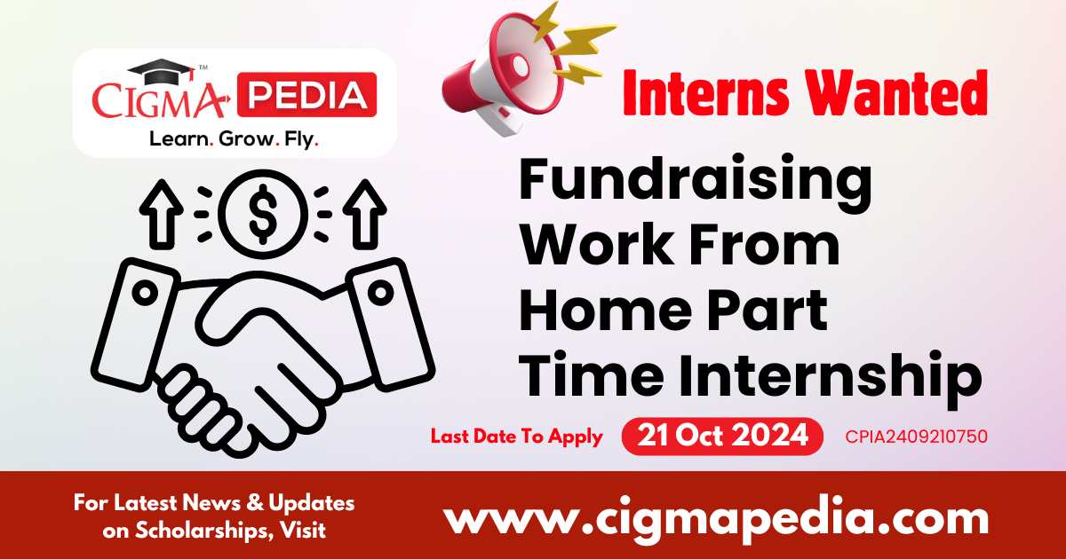 Fundraising Work From Home Part Time Internship