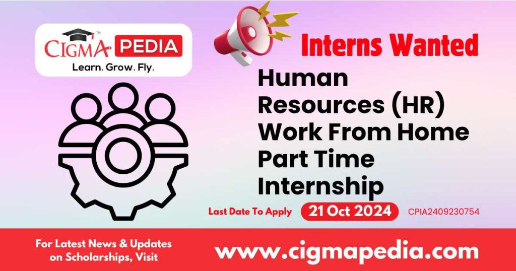 Human Resources (HR) Work From Home Part Time Internship