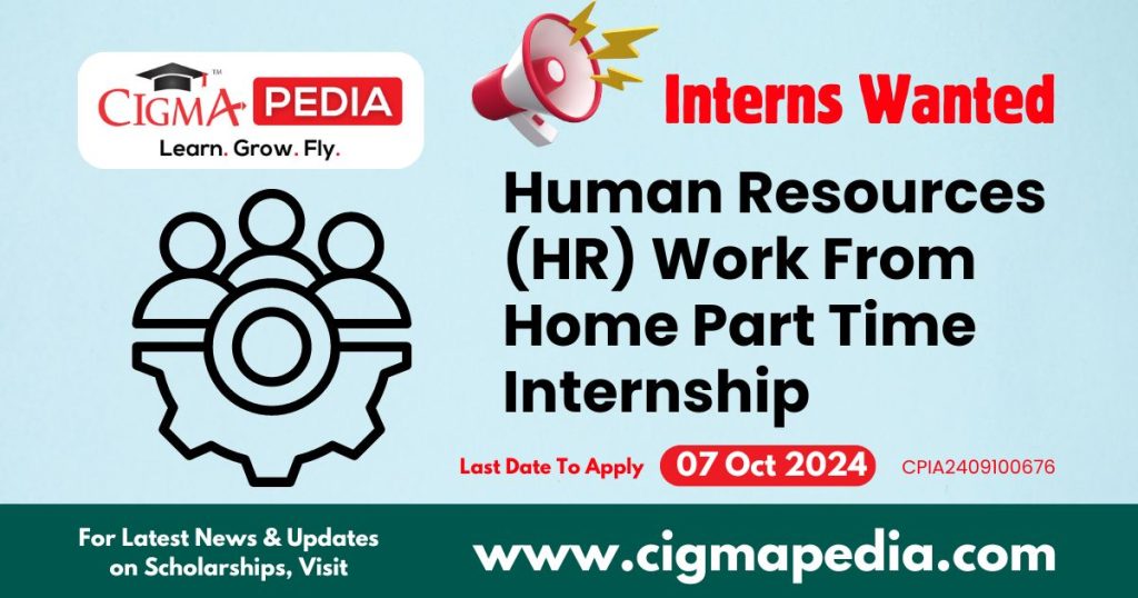 Human Resources (HR) Work From Home Part Time Internship