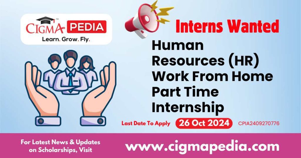 Human Resources (HR) Work From Home Part Time Internship