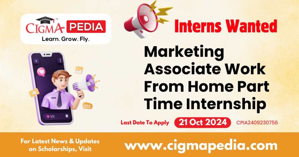 Marketing Associate Work From Home Part Time Internship