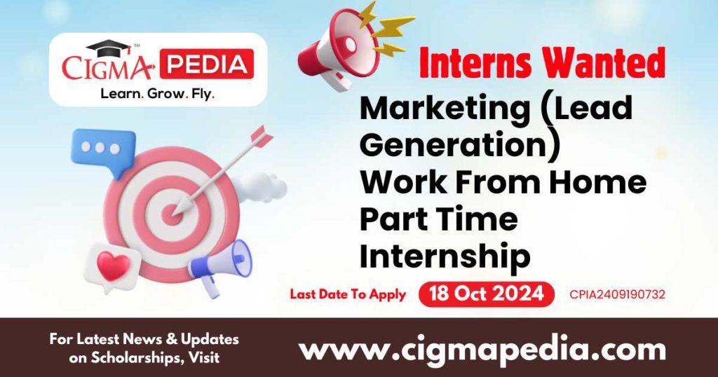 Marketing (Lead Generation) Work From Home Part Time Internship