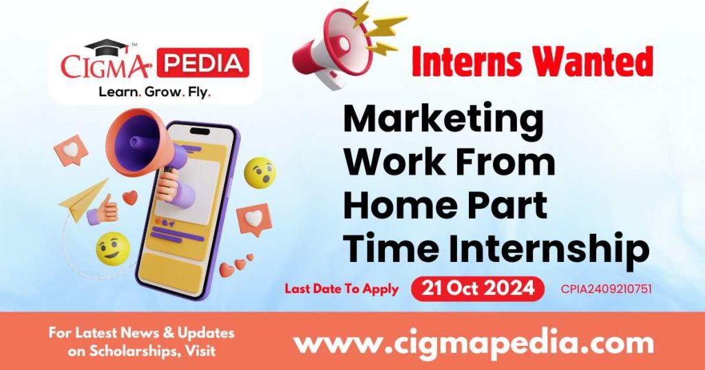 Marketing Work From Home Part Time Internship