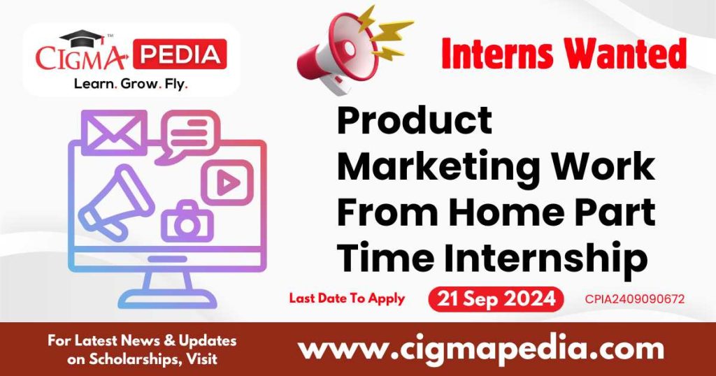 Product Marketing Work From Home Part Time Internship