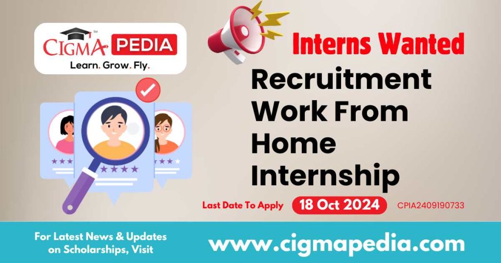 Recruitment Work From Home Internship