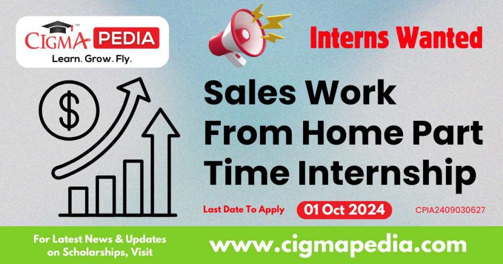 Sales Work From Home Part Time Internship