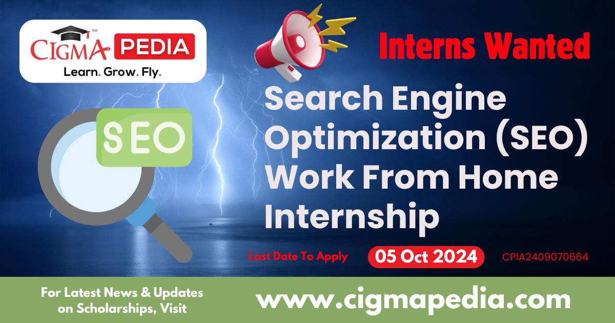 Search Engine Optimization (SEO) Work From Home Internship by Axe ...
