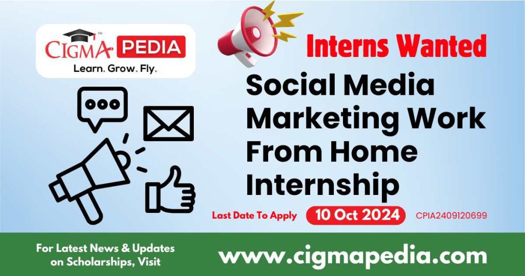 Social Media Marketing Work From Home Internship